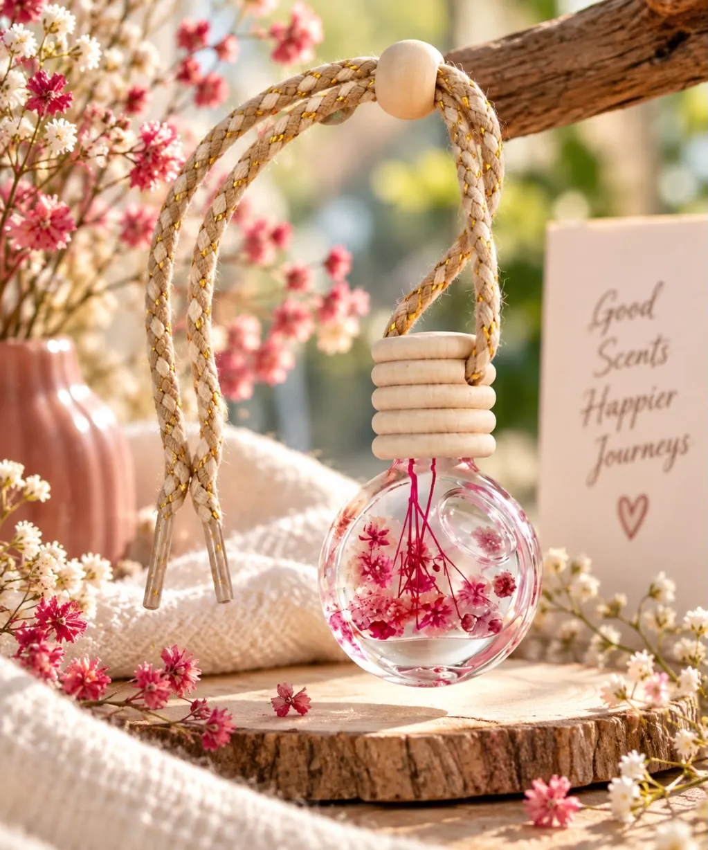 Aroma Drive – Hanging Car Fragrances — Marigold · Sandalwood · Incense