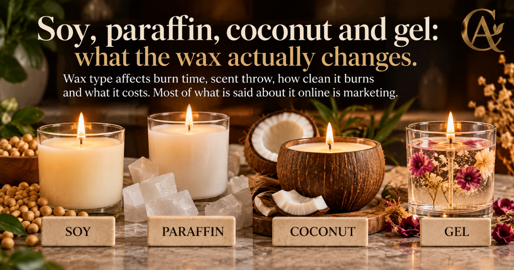 Soy, paraffin, coconut and gel: what the wax actually changes