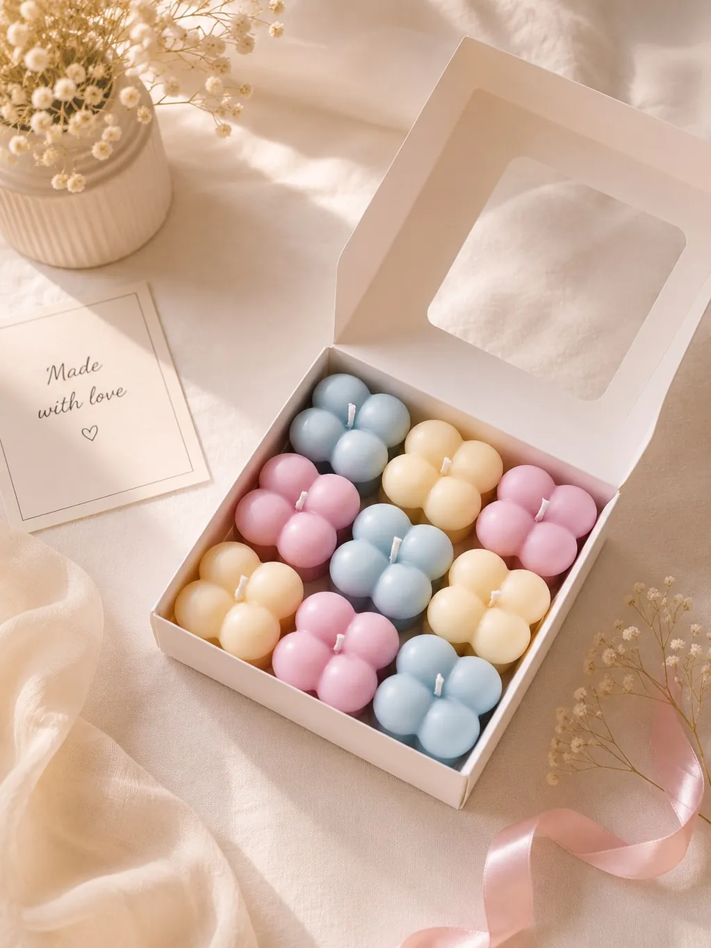 Bubble Cube Box — Sandalwood, Rose ,Jasmine, Lavender