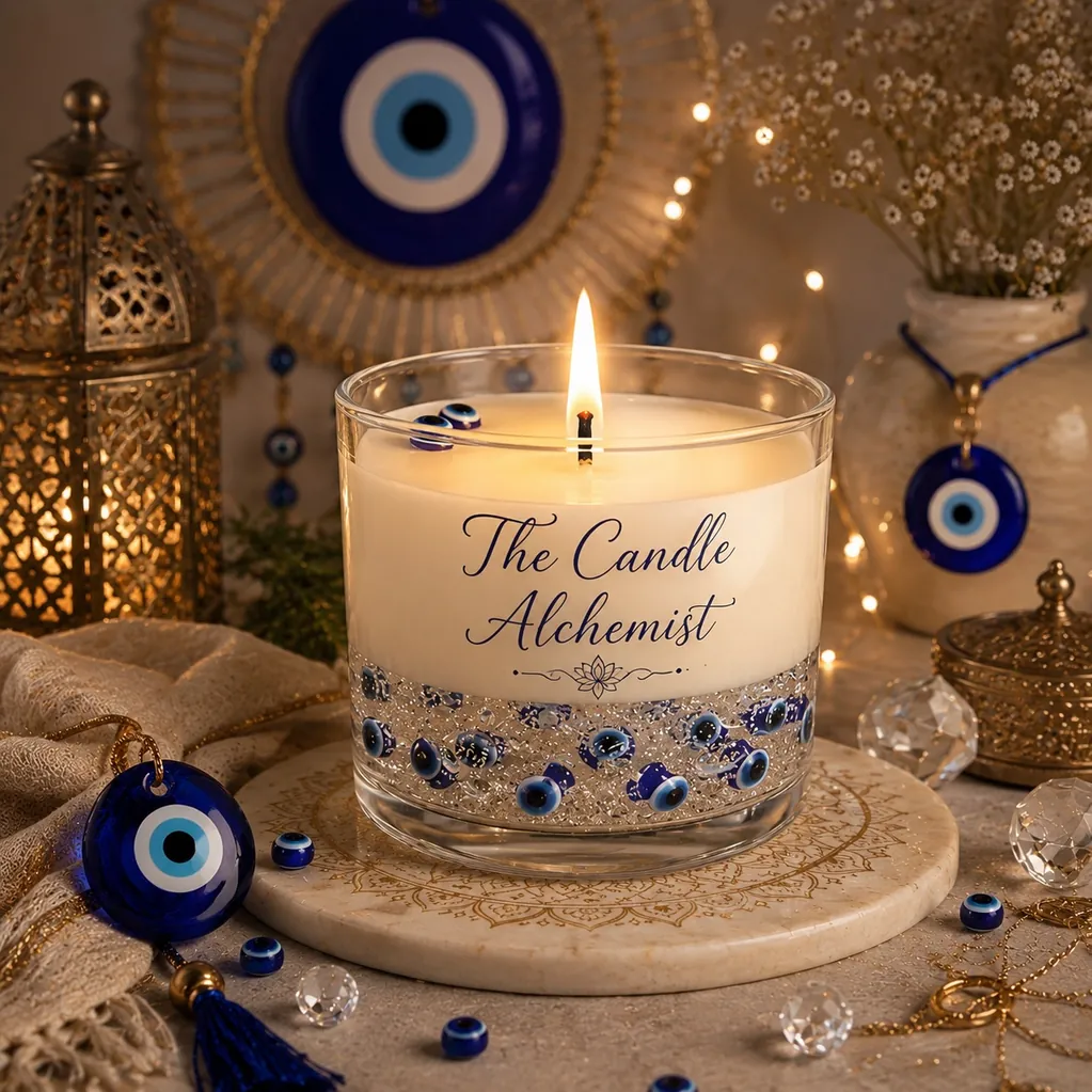 Nazar Beed Candle  — Oud · Blue Sage · Amber