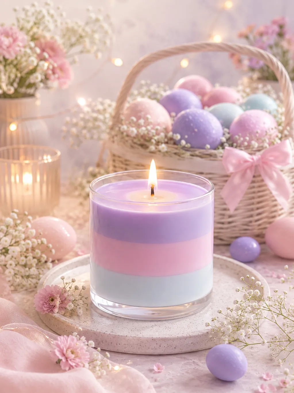 Pastel Dream Candle — Peony · Sugar · Cotton