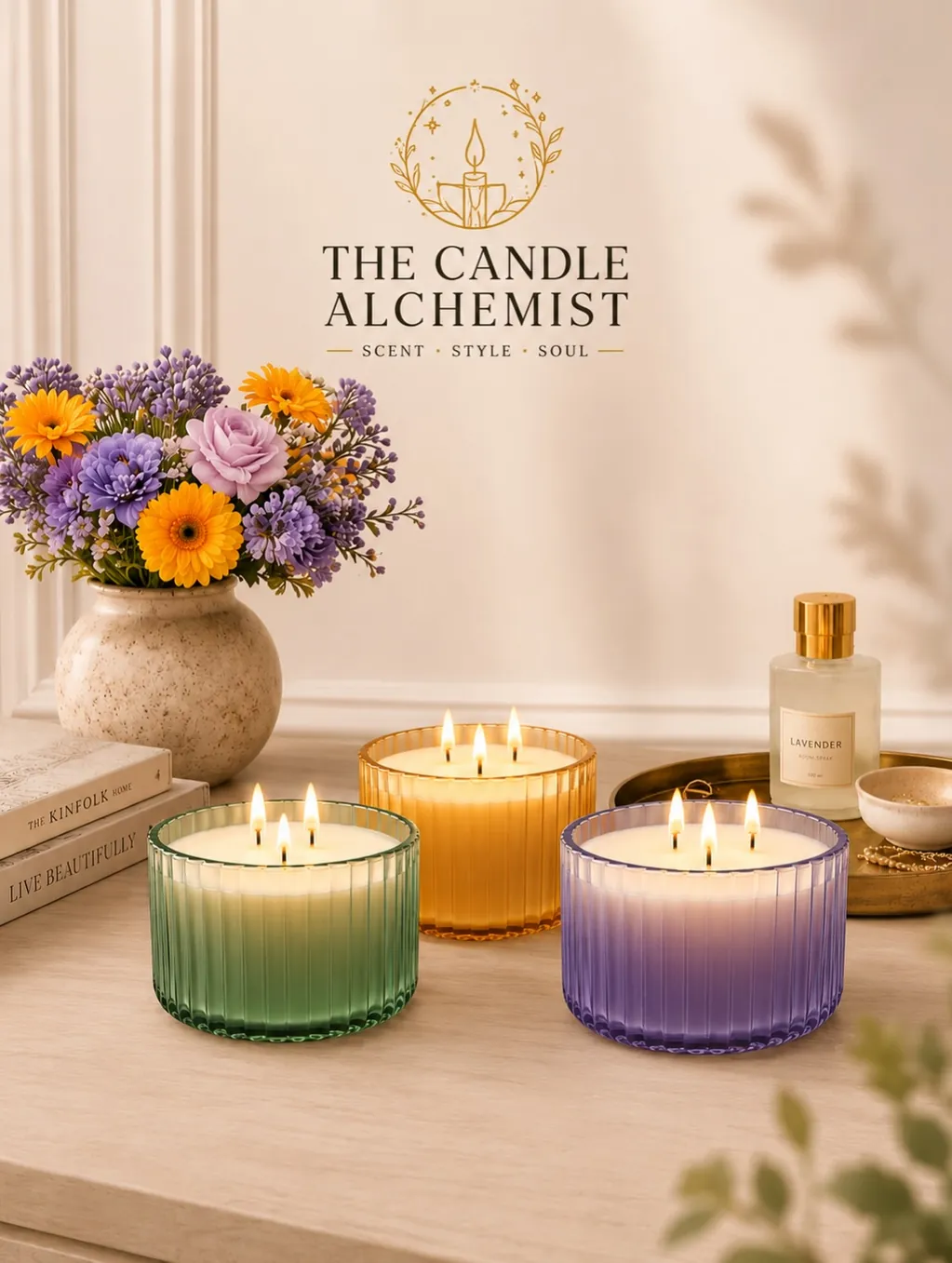 Ribbed Trio — lemongrass , sandalwood , jasmine