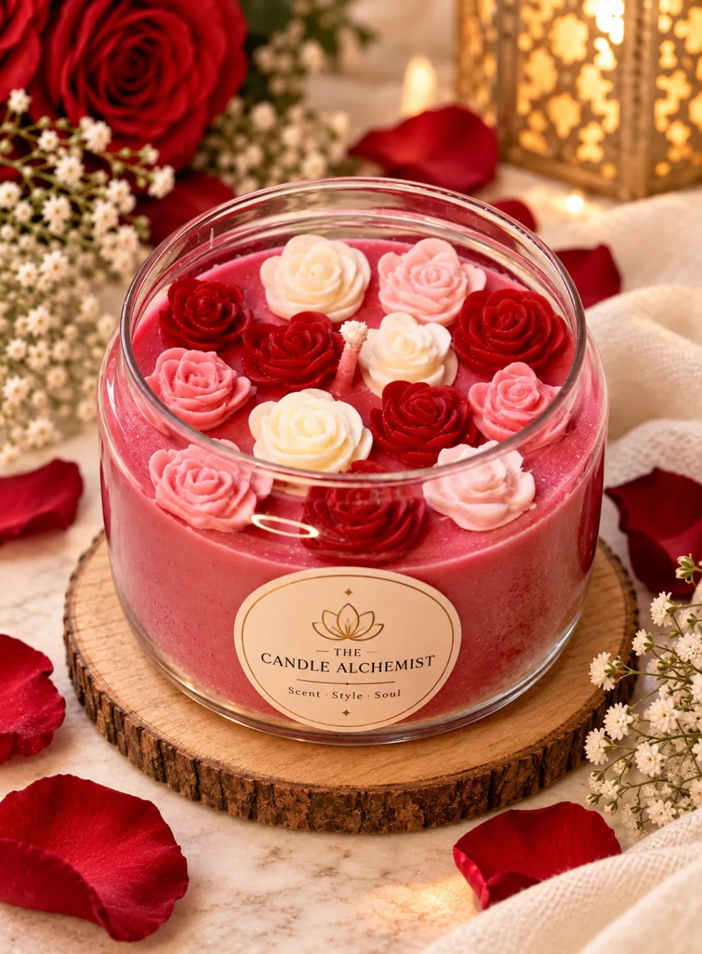 Rosé Belle - Jar Candle  — Rose · Sea Salt · Jasmine